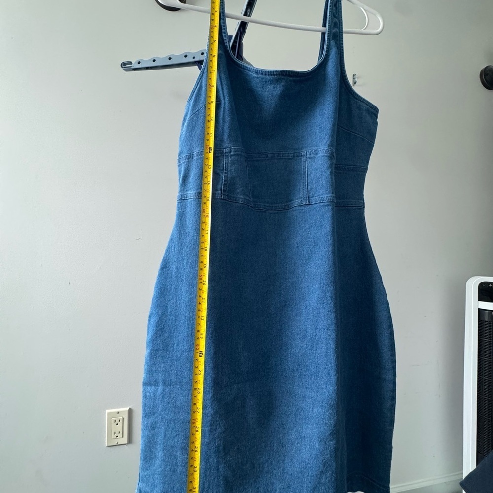 Derek Heart Blue Denim Mini Dress - Picture 2 of 6